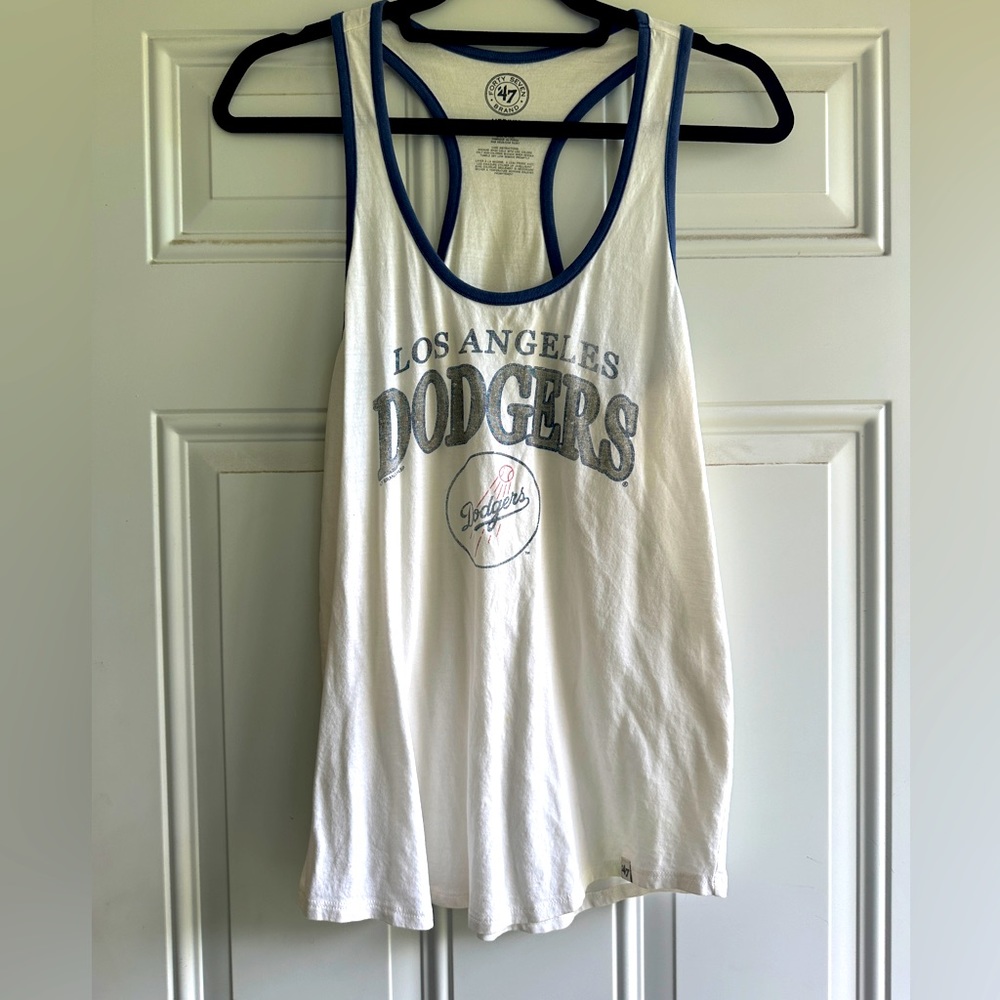 Los Angeles Dodgers racerback womens tank top